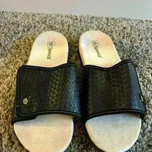 Spenco ‘Charlotte Slide’ Womens Sandals black size 9.5D